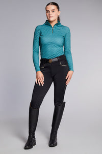 Emma Signature Sunshirt | Green Equieire Print