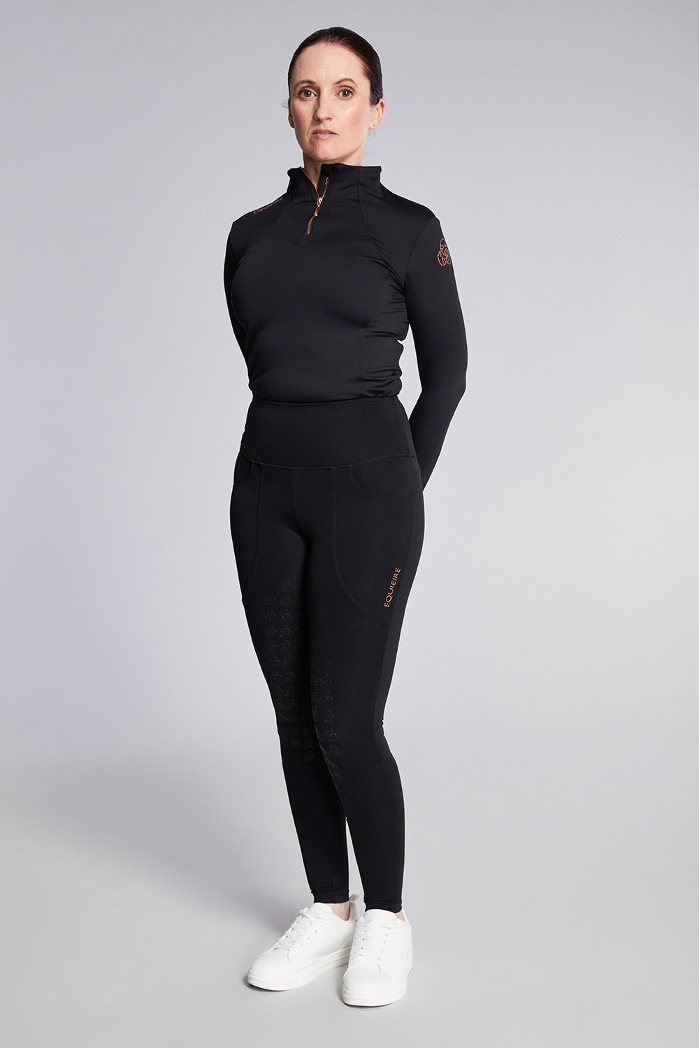 Eve | Compression Riding Tights - Black Full-seat