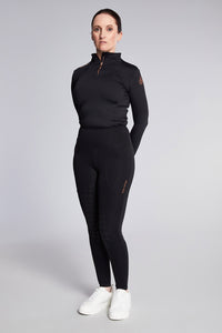 Eve | Compression Riding Tights - Black Full-seat
