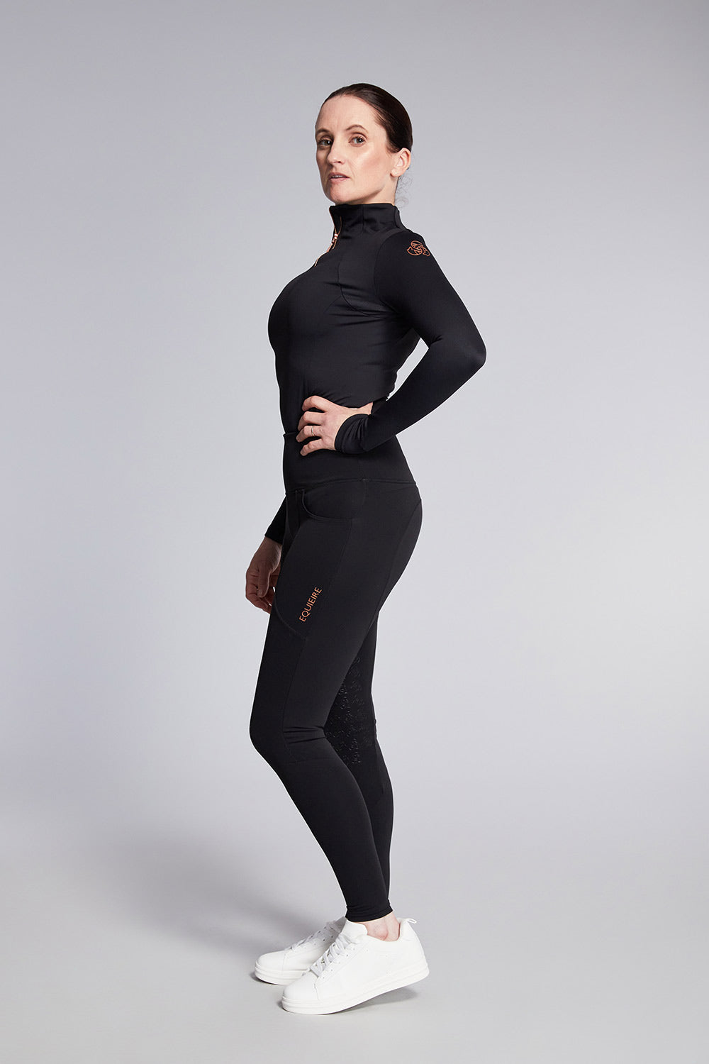 Eve | Compression Riding Tights - Black Full-seat