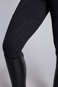 EVE Compression Riding Tights - Black Knee-grip
