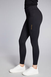 Jessica 3/4 Grip Perform Riding Leggings | Black