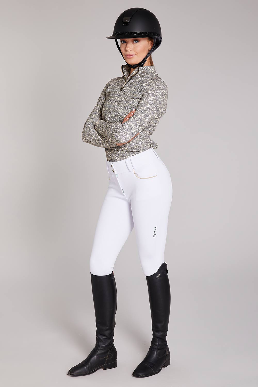 Vol.2 Olivia White Competition Breeches Full Seat – Limited Drop