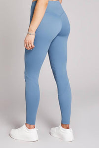 Aisling | Rainy Blue Knee-grip Riding Leggings - Equieire