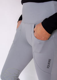 Aisling | Knee-Grip Riding Leggings | Stone Grey Last Chance to Buy