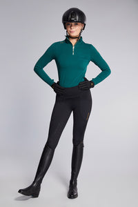 Jessica 3/4 Grip Perform Riding Leggings | Black
