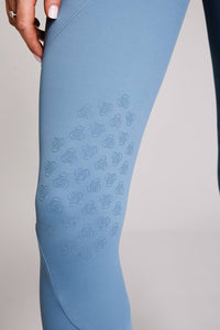 Aisling | Rainy Blue Knee-grip Riding Leggings - Equieire