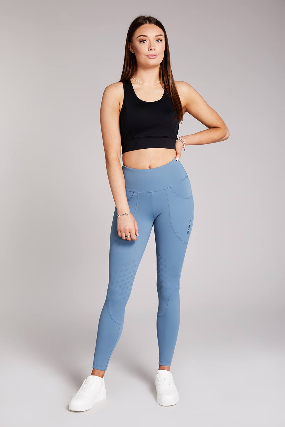 Aisling | Rainy Blue Riding Leggings RE-LOVE Collection