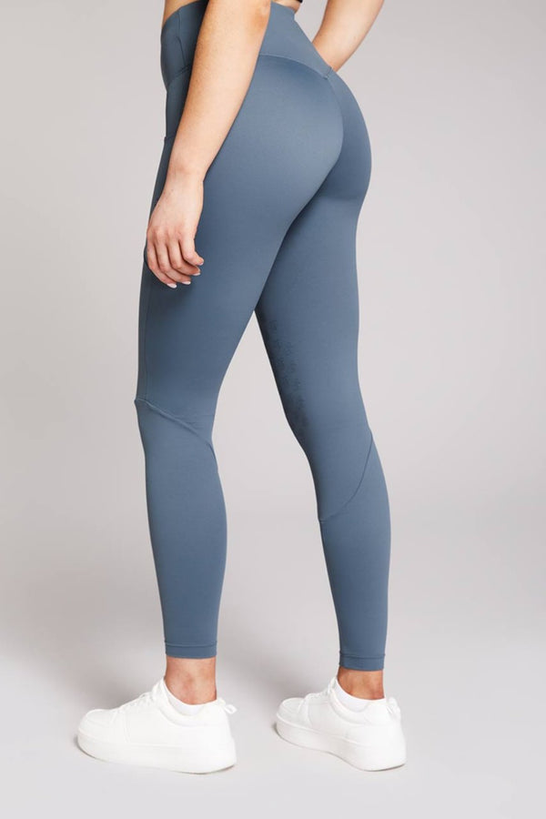 Aisling |Cliff Grey Knee-grip Riding Leggings - Equieire