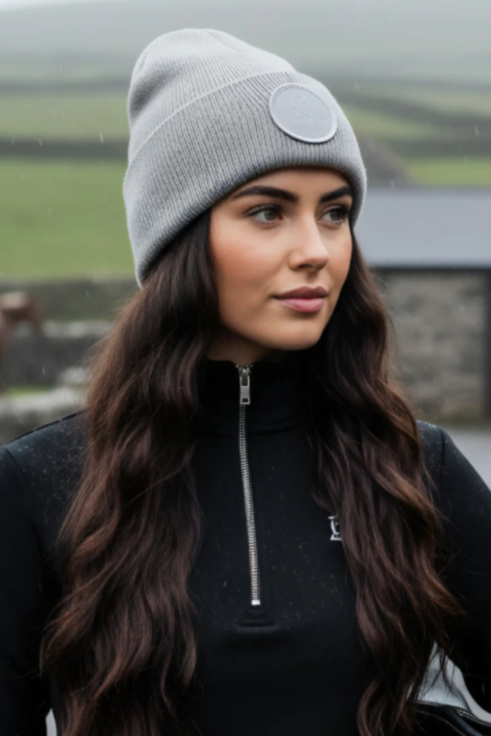 Equieire Beanie - Ivory Fleece Lined