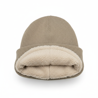 Winter Beanie | Camel Fleece-Lined